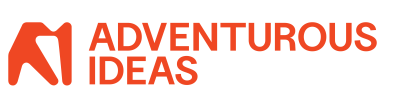 Adventurous Ideas logo. Linkki vie Adventurous Ideas Oy:n kotisivulle